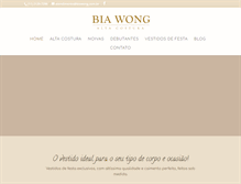 Tablet Screenshot of biawong.com.br